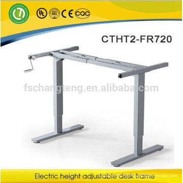 customer design office desk frame with height adjustable by manual rocker